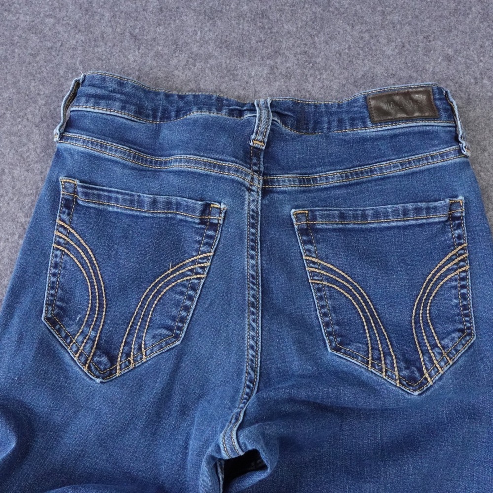 Hollister High-Rise Flare Jeans Dark Wash Blue W29 8R Bell Bottoms - Picture 8 of 12